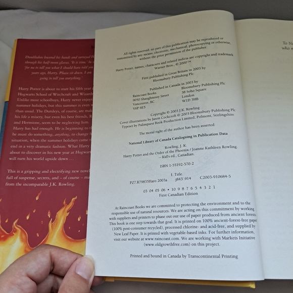 Harry Potter and the Order of the Phoenix Novel by J. K. Rowling - Picture 11 of 14